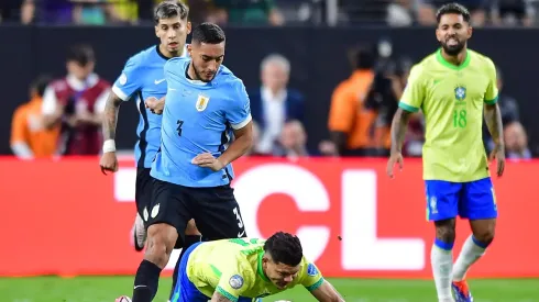 Sebastián Cáceres jugó en la victoria ante Brasil
