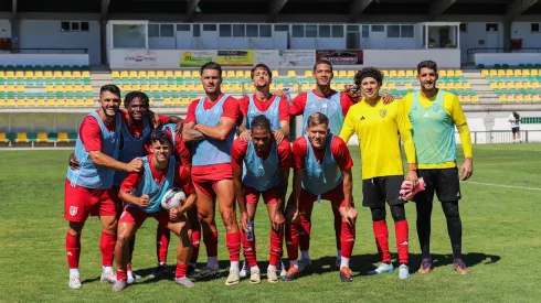 Ochoa ya entrena junto a su nuevo equipo.
