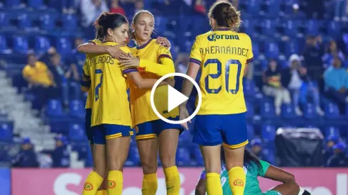 América Femenil goleó a Santa Fe en la Champions Cup
