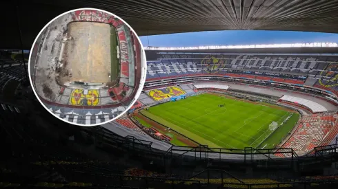 El Estadio Azteca sigue en trabajos de remodelación
