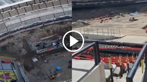 El Estadio Azteca está avanzando de cara a la Copa del Mundo.
