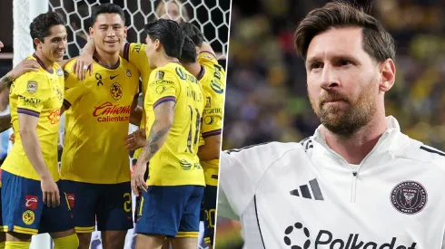 Los jugadores del América compitieron por una foto con Messi.
