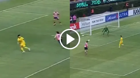 Kevin descuidó la marca en el gol rojiblanco.
