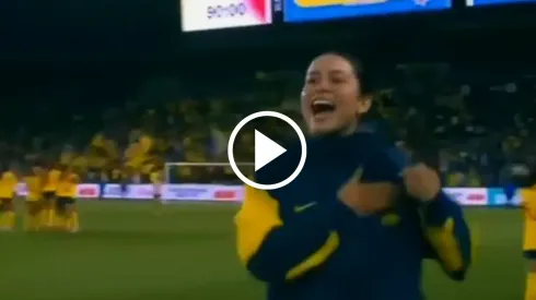 Scarlett la rompió con su reacción en el Clásico Nacional.
