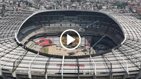 América añora volver al Estadio Azteca y así va la remodelación.
