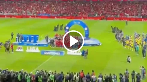 América se quedó durante la premiación del Toluca
