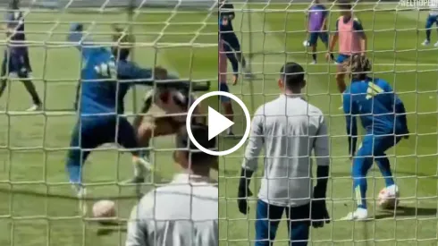 Allan Saint-Maximin ya la rompe en el entrenamiento.

