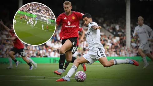 Raúl Jiménez no pudo marcar gol contra el United
