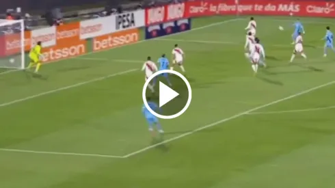 Rodrigo Aguirre convirtió un golazo contra Perú

