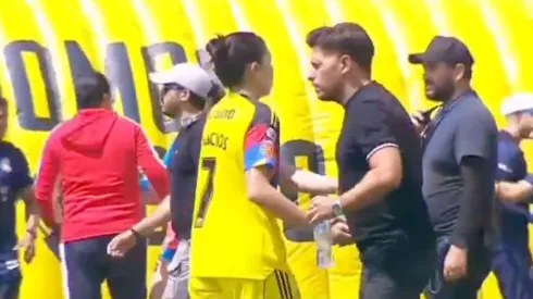 El gesto de Kiana con Villacampa.
