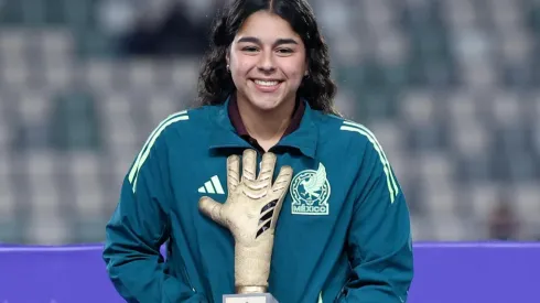 La guardameta azulcrema se llevó el premio individual en Marruecos 2025
