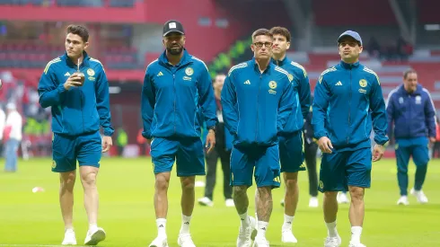 América se alista para el amistoso.
