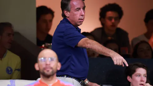 Emilio Azcárraga en un partido del Club América en la Liga MX.
