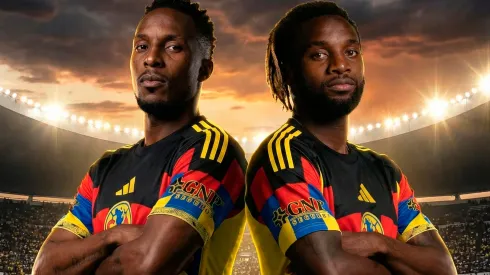 La dupla con la que sueña el americanismo, Julián Quiñones junto a Allan Saint-Maximin.
