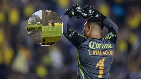 Luis Malagón la rompe con su entrenamiento en Coapa.
