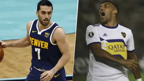 Como en La Bombonera: Wanchope fue a ver a Campazzo vestido de Boca