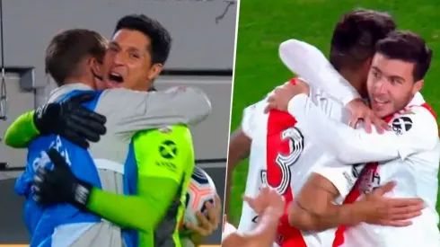 River tardó 4 minutos en hacer un gol ¡y Enzo Pérez lo festejó con un alcanzapelotas!