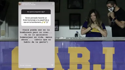 El palo de Dalma Maradona a la dirigencia de Boca en Instagram