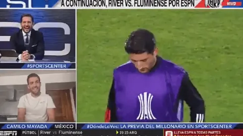 Entendió todo: la broma de Mayada a Germán Paoloski en vivo por ESPN