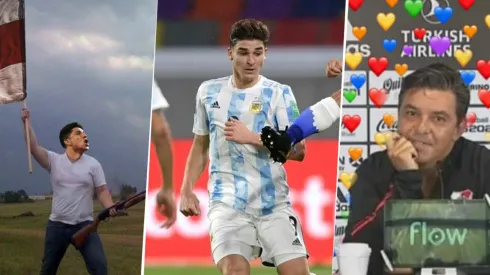 Lo aman: los memes en en Twitter cuando entró Julián Álvarez. (Foto: Diario Olé)
