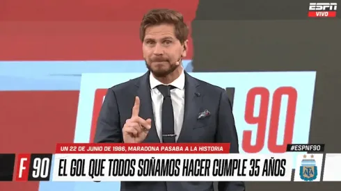 Vignolo recordó el Gol del Siglo.