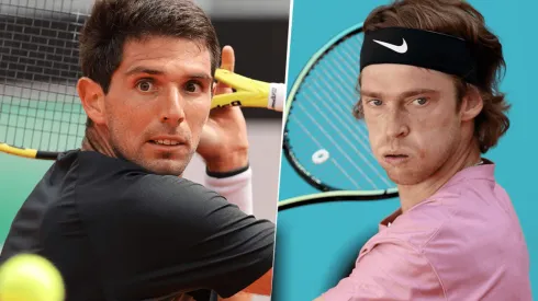 Federico Delbonis vs Andrey Rublev por la Primera Ronda de Wimbledon (Fuente: Getty Images)
