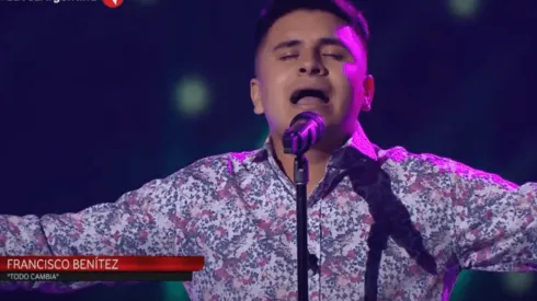 Francisco Benítez, el participante que hizo llorar a todo el jurado (Fuente: YouTube La Voz Argentina)
