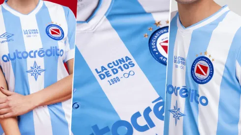 La nueva camiseta de Argentinos Juniors.
