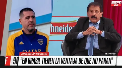 Juan Román Riquelme y Roberto Leto intercambiaron opiniones.
