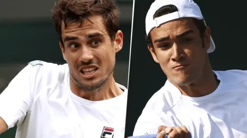 Guido Pella vs. Matteo Berrettini por Wimbledon (Foto: Getty Images).
