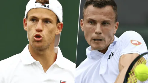 Diego Schwartzman vs. Marton Fucsovics por Wimbledon (Foto: Getty Images).
