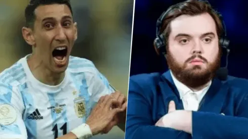 Ibai y un eufórico grito en el gol de Di María.