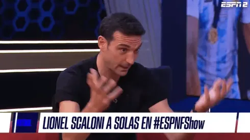 Scaloni bañó en elogios a un jugador.
