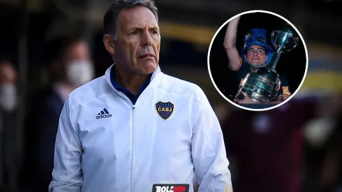 Miguel Ángel Russo y Juan Román Riquelme (Fotos: Getty y Boca vía Twitter)