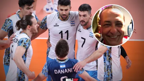 José Montesano y su relato viral sobre la Selección Argentina de Voley (Fotos: Getty y TyC Sports)
