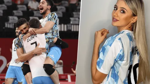 Morena Beltrán, eufórica tras el triunfo del vóley.