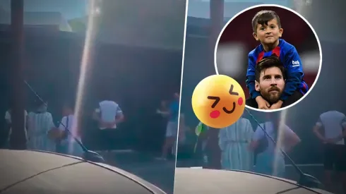 Thiago Messi hizo reír a todos los fanáticos (Foto: GettyImages)
