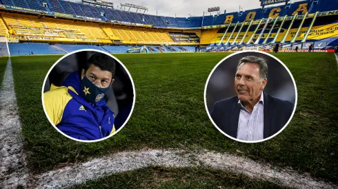 Banderas para Russo y Battaglia en La Bombonera.