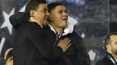 Marcelo Gallardo y Juan Fernando Quintero, River (Foto: GettyImages)
