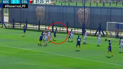 Jueguito incluido: el terrible golazo de Aranda en la Reserva de Boca