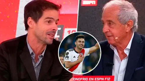 El divertido cruce entre Mariano Closs y Rodolfo D'Onofrio por la final de Madrid (Foto: Getty)