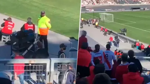 VIDEO: El hostil recibimiento de los hinchas de River al Pollo Vignolo en el Monumental