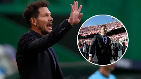 Diego Simeone y Marcelo Gallardo (Fotos: Getty Images)
