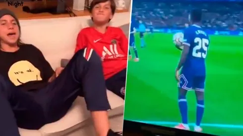 Lo que faltaba: la historia de Maxi López viendo al PSG con sus hijos