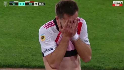 Peña Biafore se fue llorando tras la expulsión. (ESPN)