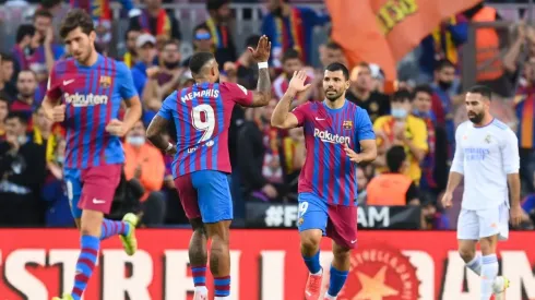 El Kun Agüero marcó su primer gol en Barcelona. (Getty)
