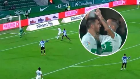 VIDEO | El polémico gesto de Benedetto tras su gol en el Elche