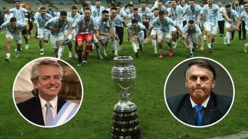 Alberto cargó a Bolsonaro por la Copa América.
