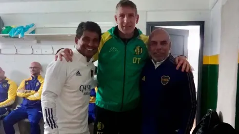 El reencuentro de Palermo con Ibarra y Serna que enloqueció a los hinchas de Boca