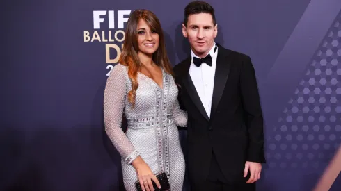 Antonela Roccuzzo y Lionel Messi tuvieron una hermosa cena de despedida. (Getty)
